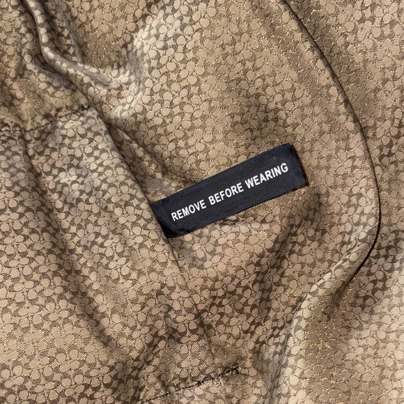 RARE EUC Black Puffer Faux Fur Collar Leather Pocket Trim/Shoulder by COACH - Picture 8 of 16